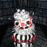 Halloween Wedding This cake was made for my sister's Halloween Wedding. Vanilla cake with buttercream icing, MMF accents. I was proud of it and everyone...