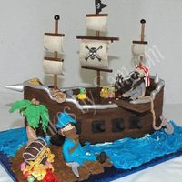 3D Pirate Ship Birthday Cake 3D Pirate Ship Birthday Cake