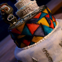 Rockin' 80's You see, it was an 80s themed party. And the guys name is Steve. Hence, the awesome 80s color scheme, words and Cloudy With A Chance of...