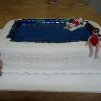 Swim Team Celebration Have you ever made a cake and when it was finished thought - "I hope there is really dim lighting in the room..." - that is what...
