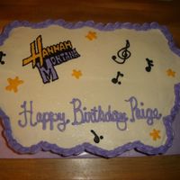 Hannah Montana Birthday Cupcake Cake Strawberry cupcakes w/buttercream. FBCT Hannah Montana logo.