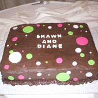 Wedding Sheet Cake My mom didn't think we would have enough cake with the 4-tier cake I already made for my wedding...so I made this sheet cake for on...