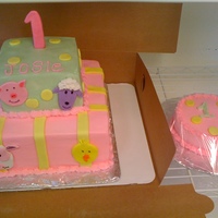 One Year Old Birthday Cake 