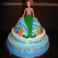 Ariel Doll Cake 