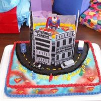 Superman Metropolis Cake This is a cake done for a close friend's child based for his Superman birthday party. This is was inspired by the spiderman cake from...