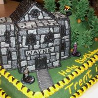 Batman Cake Close Up This is a close-up of Wayne Manor for the Batman cake I just uploaded.