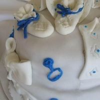 Jazzed Kiev Cake Decorated for a baby shower