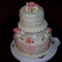 Final Cake For Course Iii This is the final cake I did for course III - it took 2 times to get the fondant right on the bottom tier! The top tier is chocolate cake...