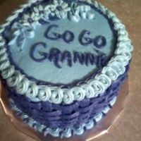 Blue Birthday This was my first paid order. It's just a 6 inch yellow cake, 2 layers,both torted with buttercream icing. She wanted all blue. There...