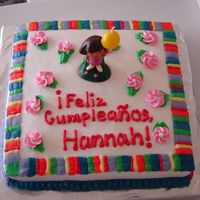 Dora Cake Just something simple for my daughter's birthday.
