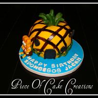 Spongebob Square Pants Carved cakes to look like pineapple house for a little boy who loves spongebob
