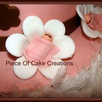 Another View Of Baby Shower Cake This just shows the little babies in the flowers that were on the side of the cake. They are hard to see in the other picture.