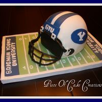 Side View Of Cake Showing Detail I made this for my hubby for his birthday! I am so excited to give it to him today. It's a total surprise and he has no idea that I...