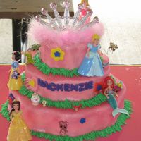 Princess WASC covered in fondant w/ fondant accents. The disney princess i bought from the toy store.......