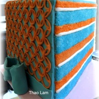 Wedge Cake its 10' high, put my sweat and tears into it but i loved how it turned out.