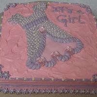 Baby Shower I made this cake for my boss at work. The dress is fondant...and it was my first time using it. I got the design idea from CC.