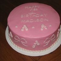 Ballet Slippers 1St Birthday WASC in BC with RI ballet slippers