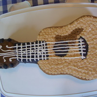 Guitar Cake My brother got a guitar for his birthday and this is made to look like the guitar.