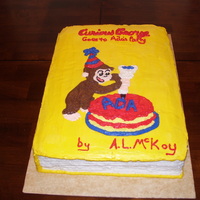 Curious George Goes To Ada's Party Book Did this for a little girls 2nd birthday.