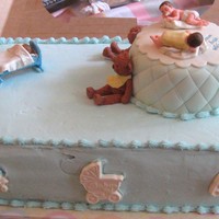 Baby Shower This is a cake i did for my daughter-in-laws baby shower I don't do many cakes just a hobby i am learning hopefully i am getting...