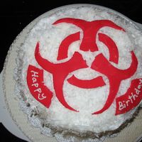 Biohazzard Not sure why anyone would want a bioharzard cake, but there you are - someone did! LOL This was a coconut cake with a light, fluffy...
