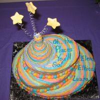 Seuss - Oh, The Places You'll Go! Cake After much debate, I just decided to do the cake with regular icing, just adding it like ribbon. It was for three graduates. So instead of...