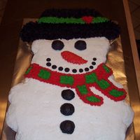 Snowman Cupcake Cake 