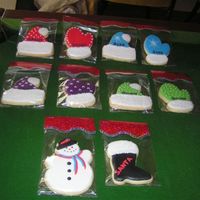 Christmas Cookies I Did To Send To My Family sugar cookies decorated with RI and sugar crystals
