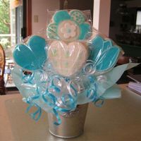 Summer Cookie Bouquet Sugar cookies decorated with glaze