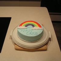 My First Cake This was a chocolate cake covered with Buttercream Icing and decorated with buttercream icing. My first attempt at cake decorating at...