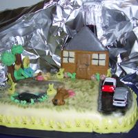 Kake_Til_Bente_Og_Jostein.jpg I made this cake for my cousins, when they were having a birthday party. They had just bought a new house, so the cake is their house and...