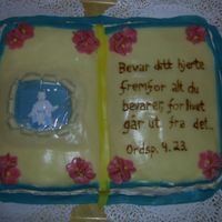 Pic_0083.jpg I made this cake for a friend of mine, when she was confirmatet. The colours where exactly the same as she had on her decorations that day...