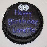 Dark Chocolate Birthday Cake Nothing really specialy about this cake, just posting this to show the Special Dark Chocolate Butter Cream Icing I was finally able to make...