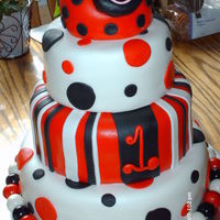 Think Spring!!!!!!!!! Carved ladybug with bubble gum borders.