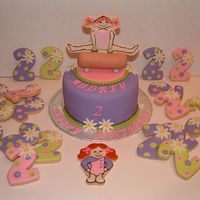 Gymnastic Cookies Sugar cookies w/royal icing to match gymnastic's cake. TFL