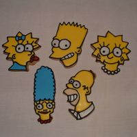 The Simpsons Also got these cutters for 25 cents each. Marge is'nt my favorite, I think I will cut her free hand next time.