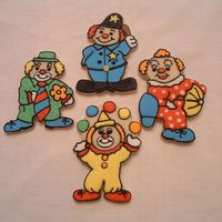 Clowns Found these cookie cutters for 25 cents each. I could'nt pass them up. Their to cute!