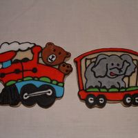 Train First 2 cars of the train.