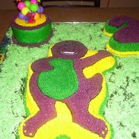 Barney ESTE BIZCOCHO SE LO HISE A MI HIJO ,CUMPLIO 2 A&Atilde;&plusmn;OS