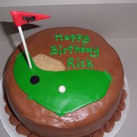 Golf Cake 4oth birdthday cake