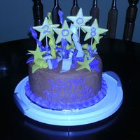 Happy New Year Fondant confetti and stars