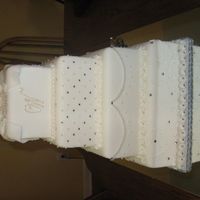 J & C Wedding Dummy cake for destination wedding.