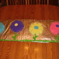 Flower Power Cakes These are the first cakes i have ever done on my own. They were made for my daughters 4th birthday last month. I just took 4 round cakes...