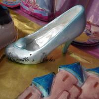 Cinderella Is a part of a Cinderella teme party, is chocolate shoe.