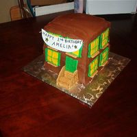 Sesame Street Building This is based on the Little People playhouse of the 60s. It's a 4 layer chocolate (8x8) cake with choco buttercream and graham...