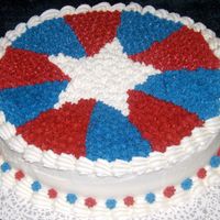 Patritoic Star Inspired by xpressioncakes and Bethroze. Thanks!