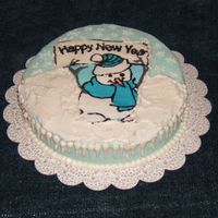 Snowman Cake Made it just for fun for New Years. Snowman is FBCT. It is my take on the cake from Whimsicial bakehouse. It is their pinwheel cake recipe...