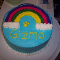 Wilton Course 1 Cake My rainbow cake for my course 1 class.