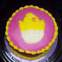 Happy Chick! This is the second time that I have tried a transfer with piping gel and I love it!