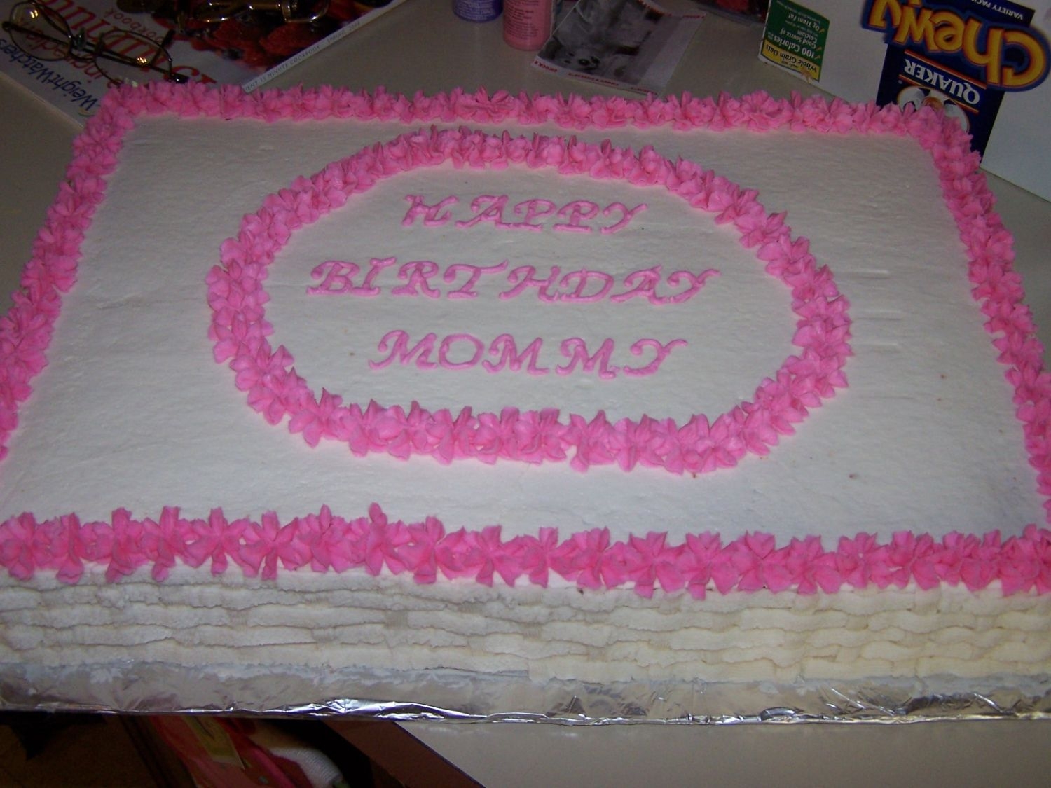 Happy Birthday Basketweave Cake This is a birthday cake that I tried to basketweave. It turned out pretty well for the first time.